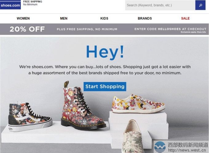 沃爾瑪豪擲900萬(wàn)美元拿下域名shoes.com及其網(wǎng)站